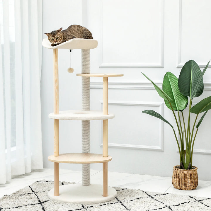 Designer cat tree 89 cm – Elegance and comfort for small spaces
