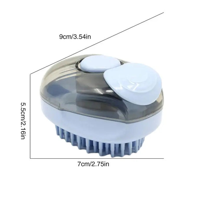 Dog and cat bath brush: soft coat, relaxing massage