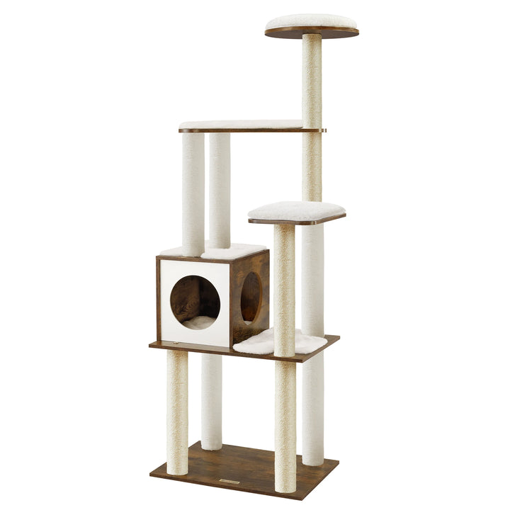 Cat tree 165 cm – Elegant vertical refuge for demanding cats