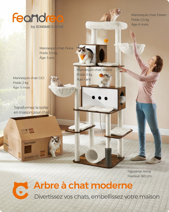 Cat tree 197 cm – A stable haven for several cats
