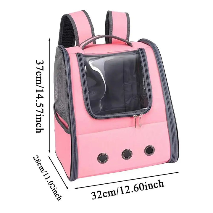 Foldable carrier bag for dogs and cats, secure and lightweight cocoon