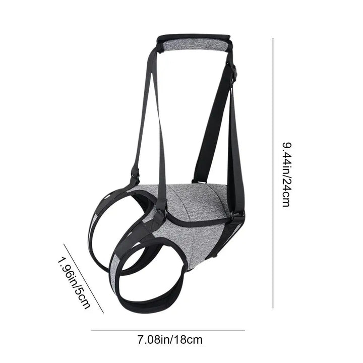 Back harness for older dogs, gentle and respectful support