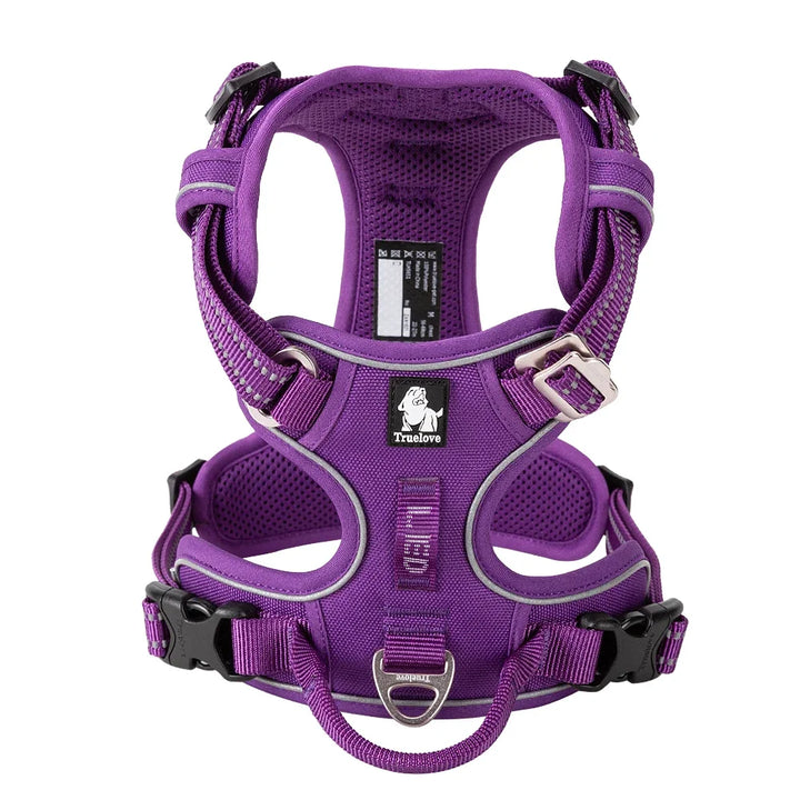 Harnais Réfléchissant Anti-Traction Premium pour Chiens Truelove - HautePattes