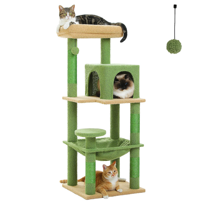 Cocoon Tower for Sensitive Cats – Calming Hammock &amp; Condo