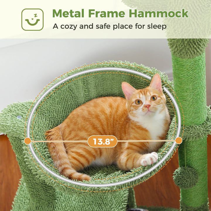 Compact Cactus Cat Tree – Smart Comfort for Small Spaces