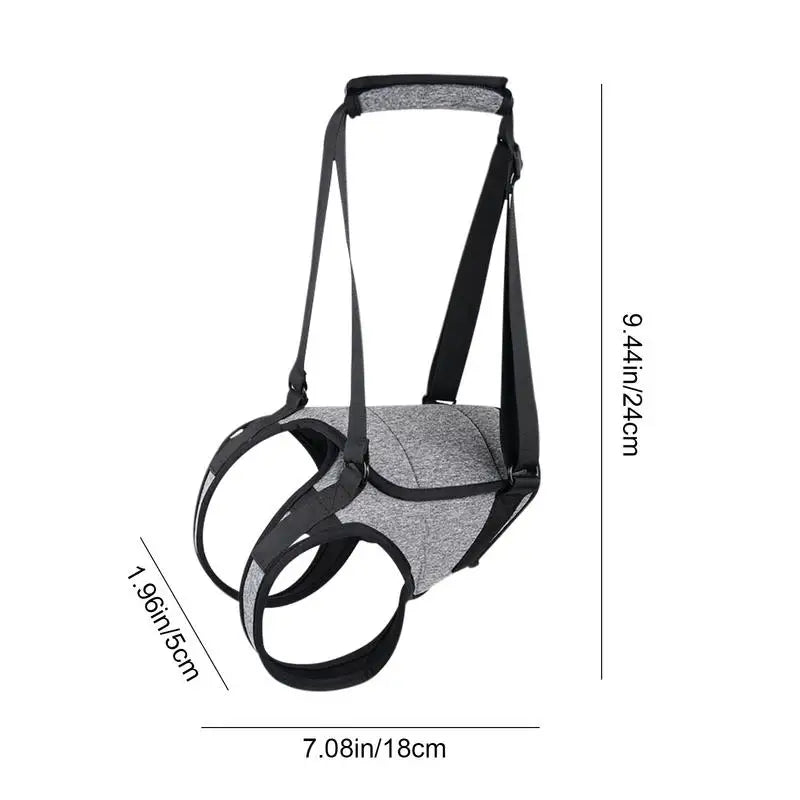 Back harness for older dogs, gentle and respectful support