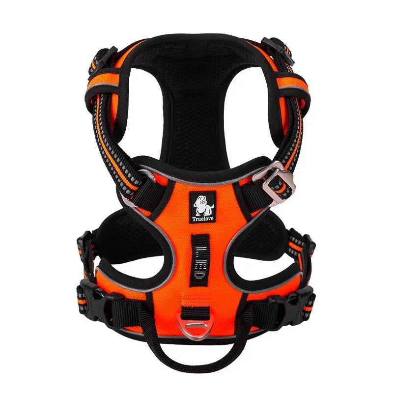 Harnais Réfléchissant Anti-Traction Premium pour Chiens Truelove - HautePattes