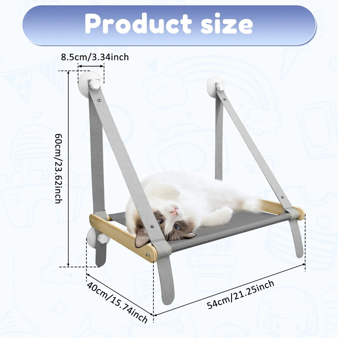 Cat hammock bed: its secret high corner