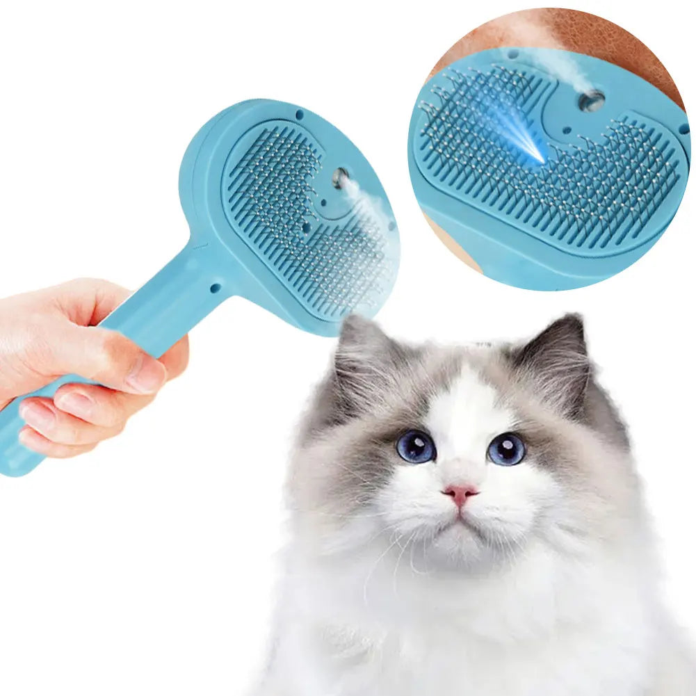 Steam brush for dogs and cats: soothing care, healthy coat, strengthened bond