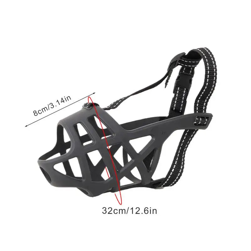 Soft muzzle for sensitive dogs loved and protected
