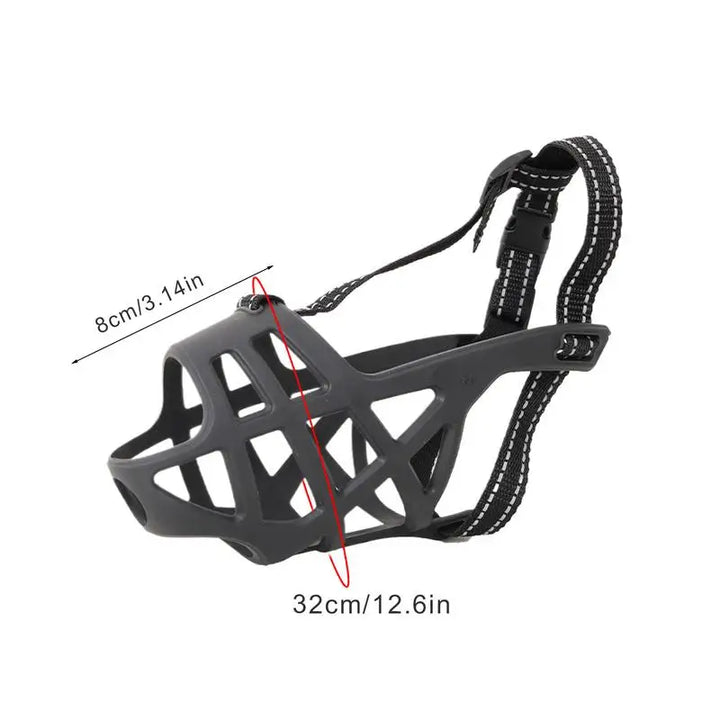 Soft muzzle for sensitive dogs loved and protected