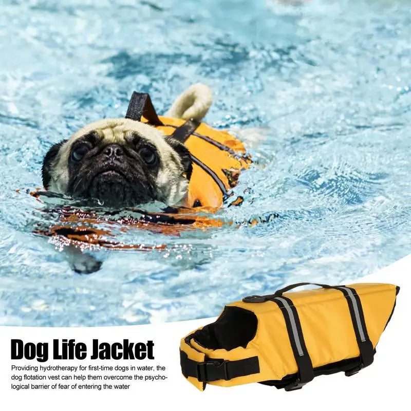 Dog life jacket that protects without hindering