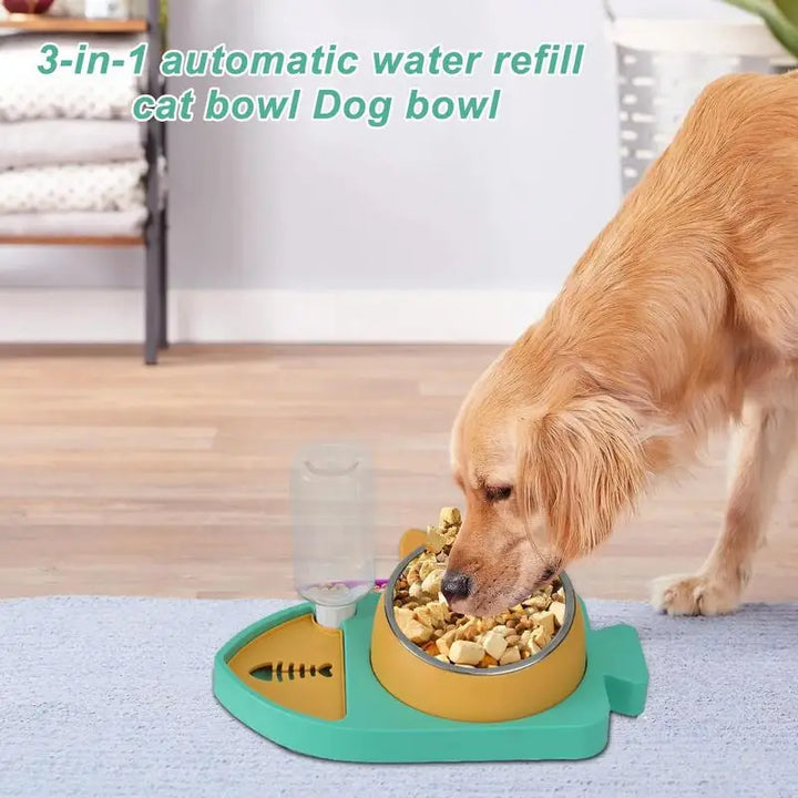 3-in-1 Cat Bowl – Hydrated, Well-Fed, Safe