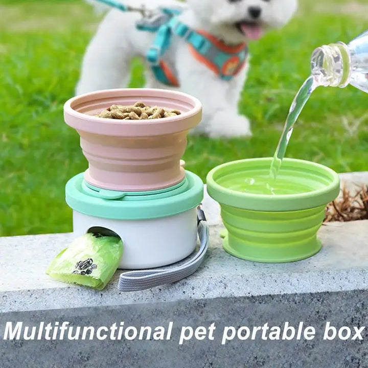 3-in-1 Dog Bowl – Compact, Clean, Always Ready