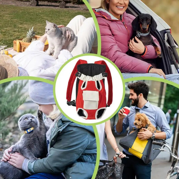Dog &amp; cat carrier backpack: soft cocoon, intact bond, light heart