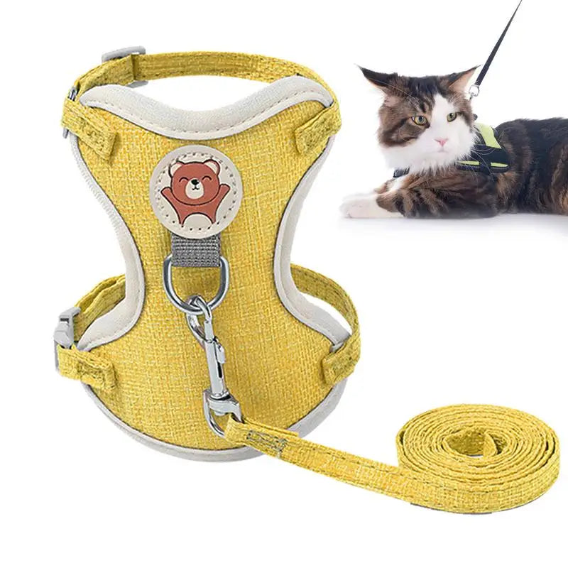 Lightweight, breathable and stylish cat and small dog vest harness