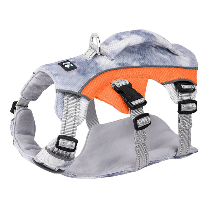 Cooling dog harness: soft anti-pull &amp; continuous freshness
