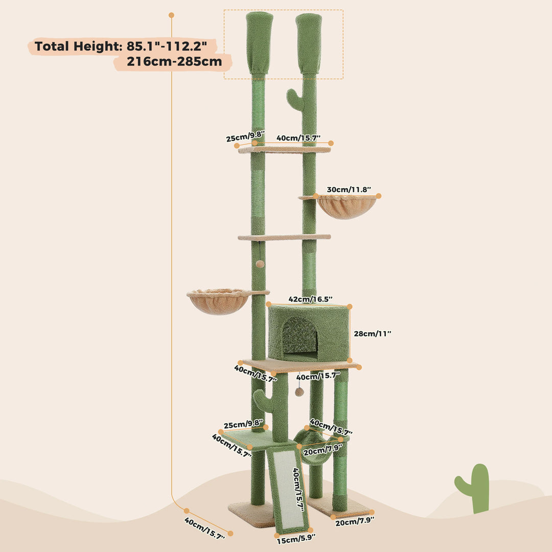 7-Tier Cactus Tree – Hammocks, Condo &amp; Happy Perch