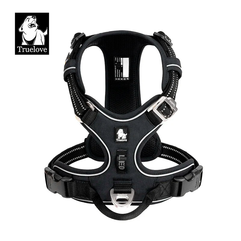 Harnais Réfléchissant Anti-Traction Premium pour Chiens Truelove - HautePattes