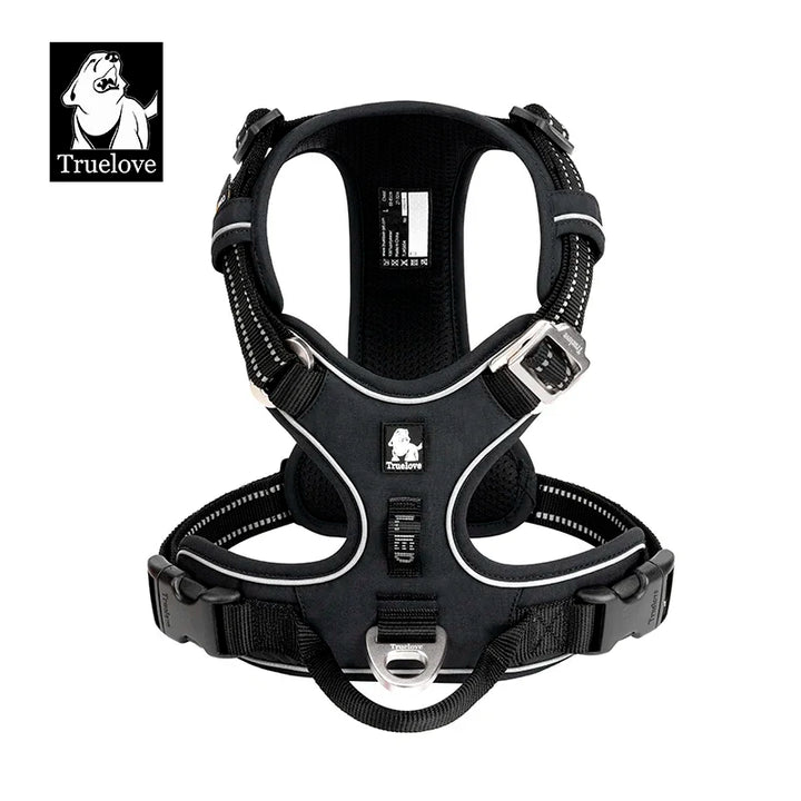 Harnais Réfléchissant Anti-Traction Premium pour Chiens Truelove - HautePattes