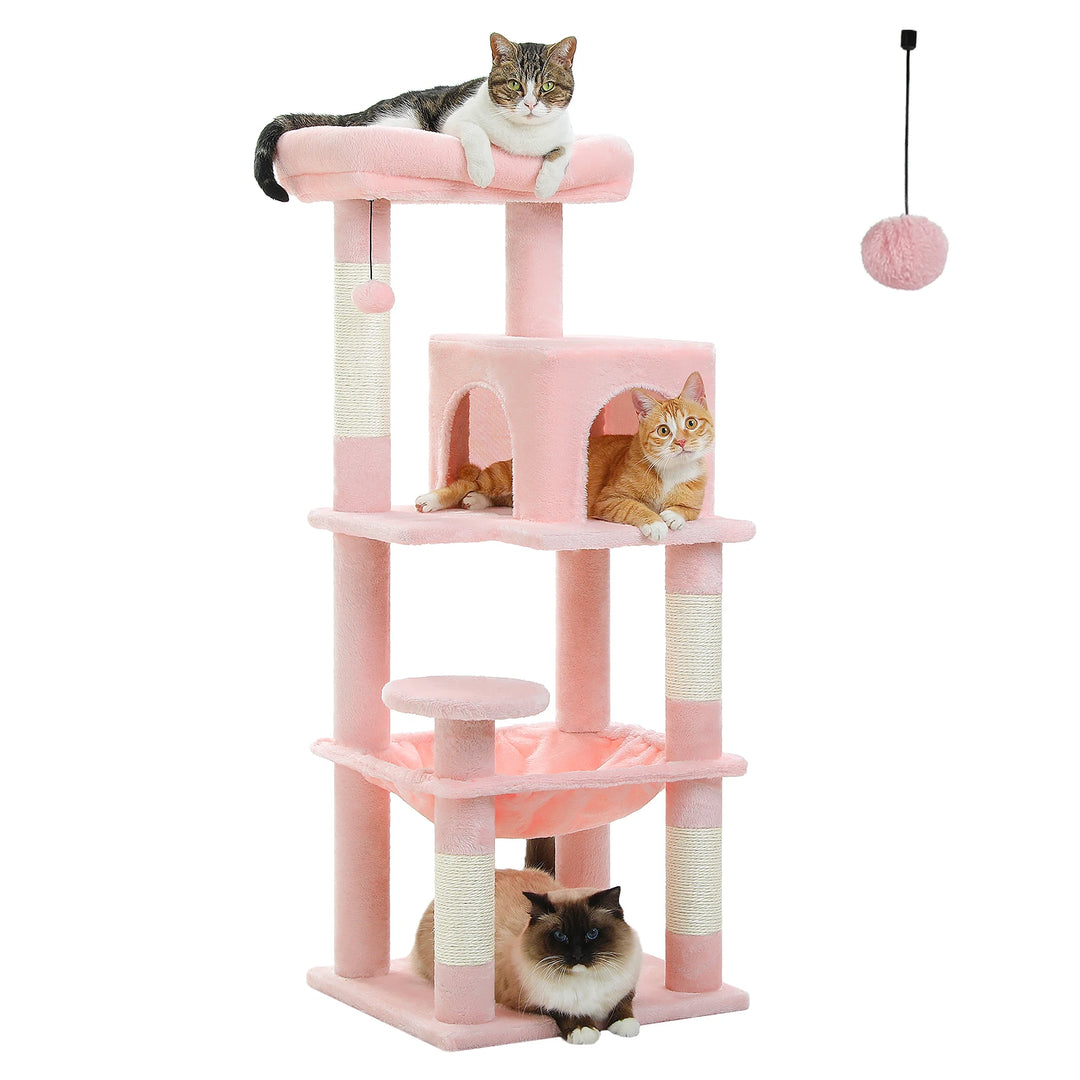 Cocoon Tower for Sensitive Cats – Calming Hammock &amp; Condo