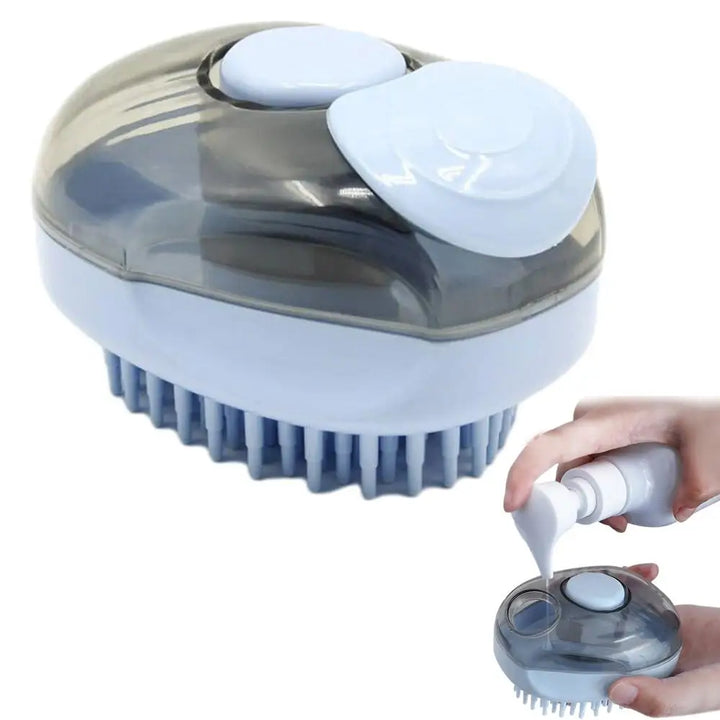 Dog and cat bath brush: soft coat, relaxing massage