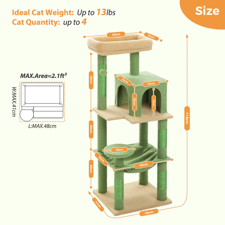 Cocoon Tower for Sensitive Cats – Calming Hammock &amp; Condo