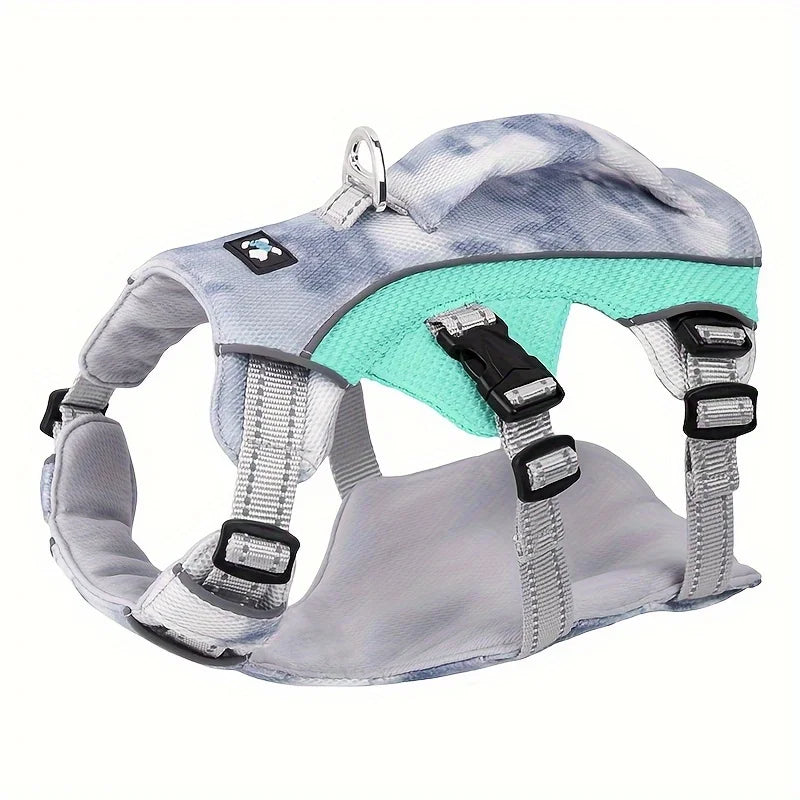 Cooling dog harness: soft anti-pull &amp; continuous freshness