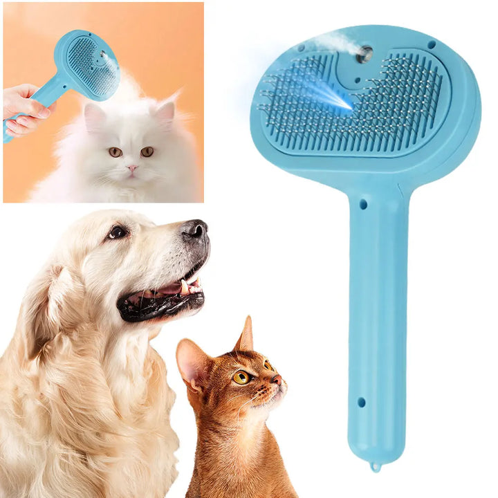 Steam brush for dogs and cats: soothing care, healthy coat, strengthened bond