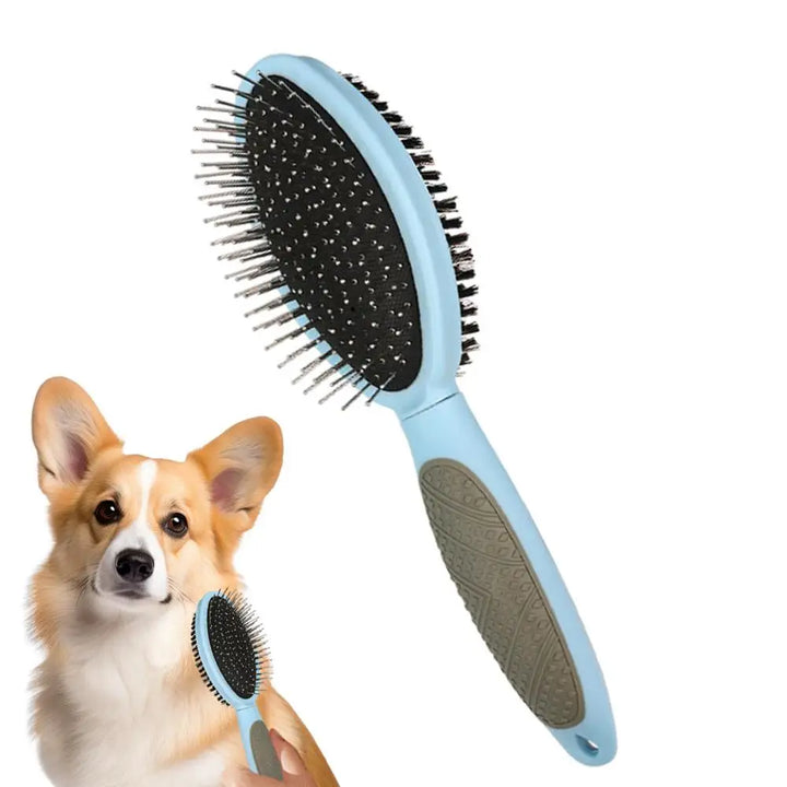 Dog and cat grooming brush: softness, complicity and no tangles