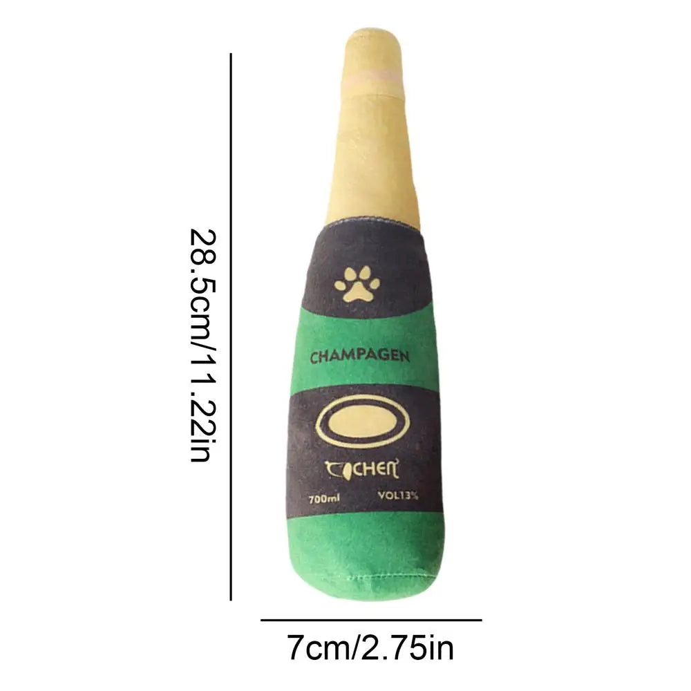 Plush Dog Bottle Toy: His Favorite Soft Treat