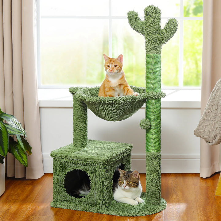 Compact Cactus Cat Tree – Smart Comfort for Small Spaces