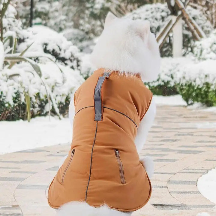 Elegant 4-legged turtleneck coat for small dogs