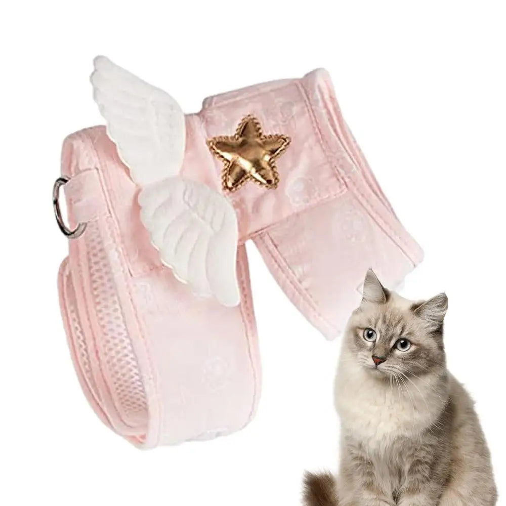 Cute Soft Breathable Angel Wings Kitten Harness