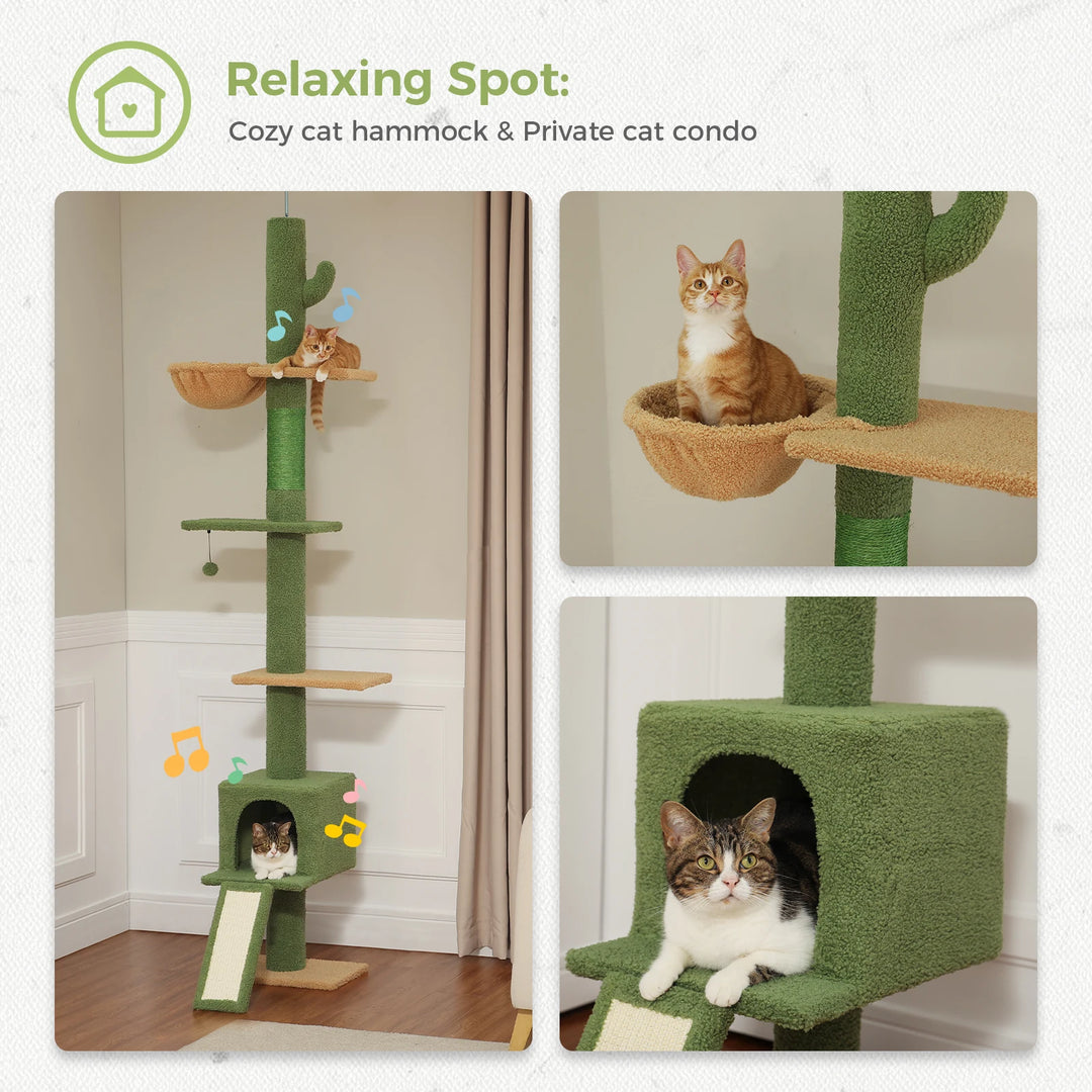 Adjustable Floor-to-Ceiling Cat Tree – Secure Vertical Space