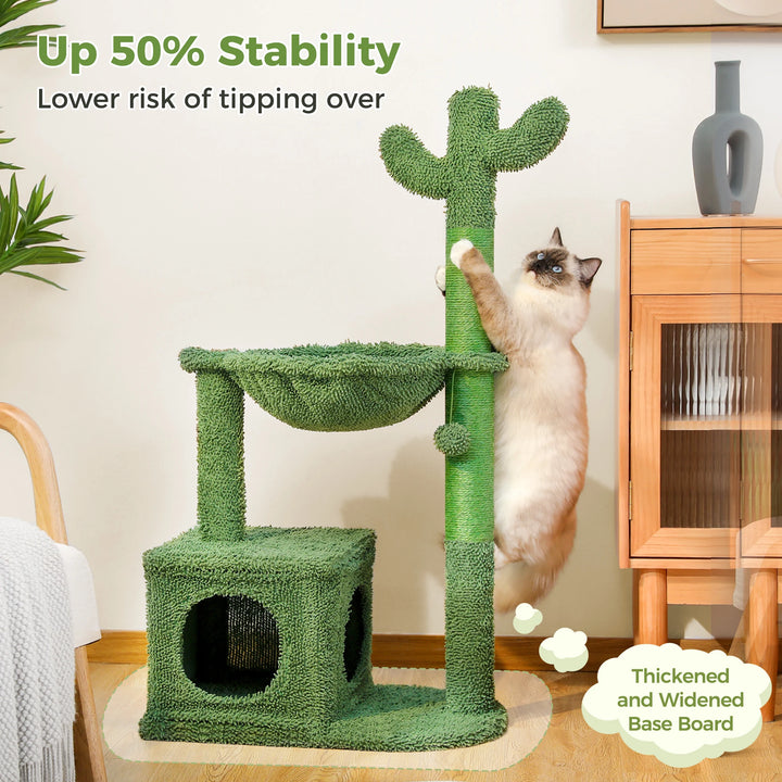 Compact Cactus Cat Tree – Smart Comfort for Small Spaces