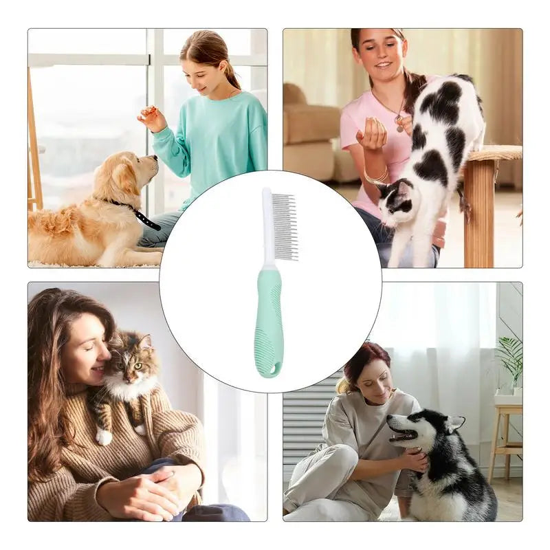 Cat grooming comb: gentle detangling, strengthened bond