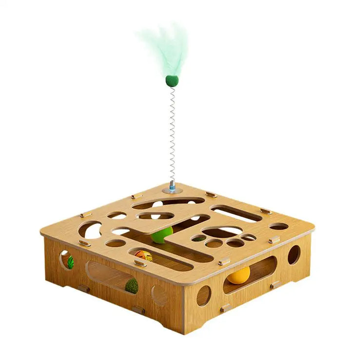 Wooden cat puzzle toy: mental awakening, endless play