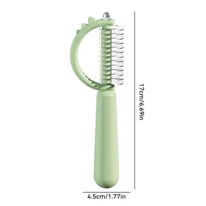 Double-sided anti-shedding and smoothing dog and cat comb
