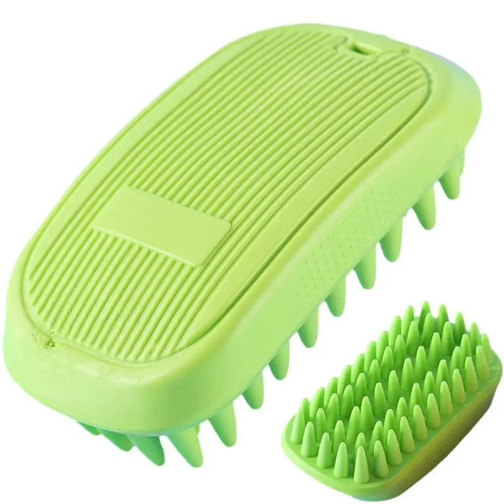 Non-slip dog bath brush: relaxing massage &amp; secure grip