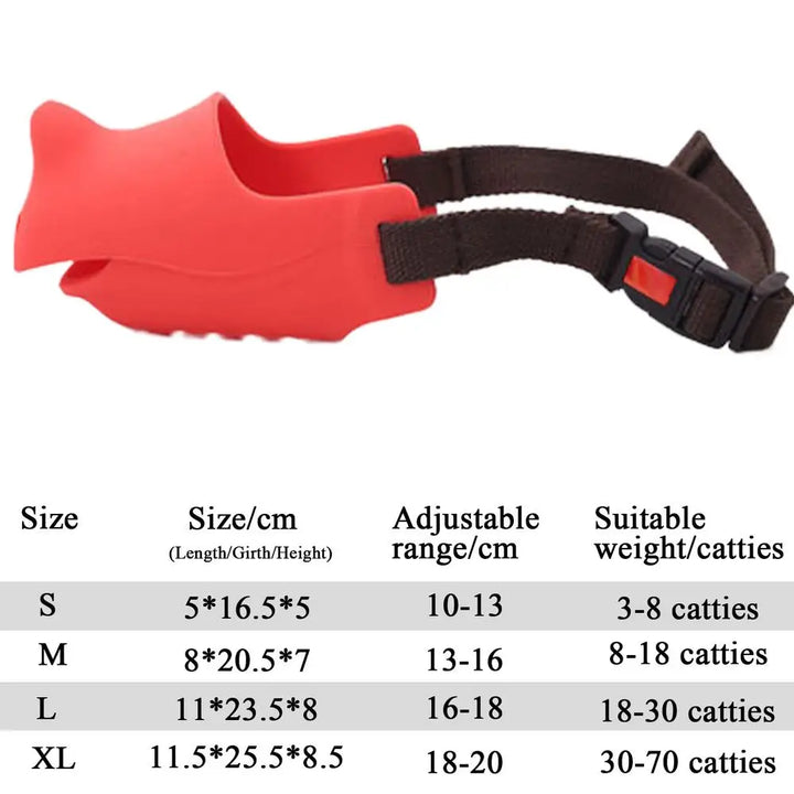 Soft muzzle for loved and respected dogs