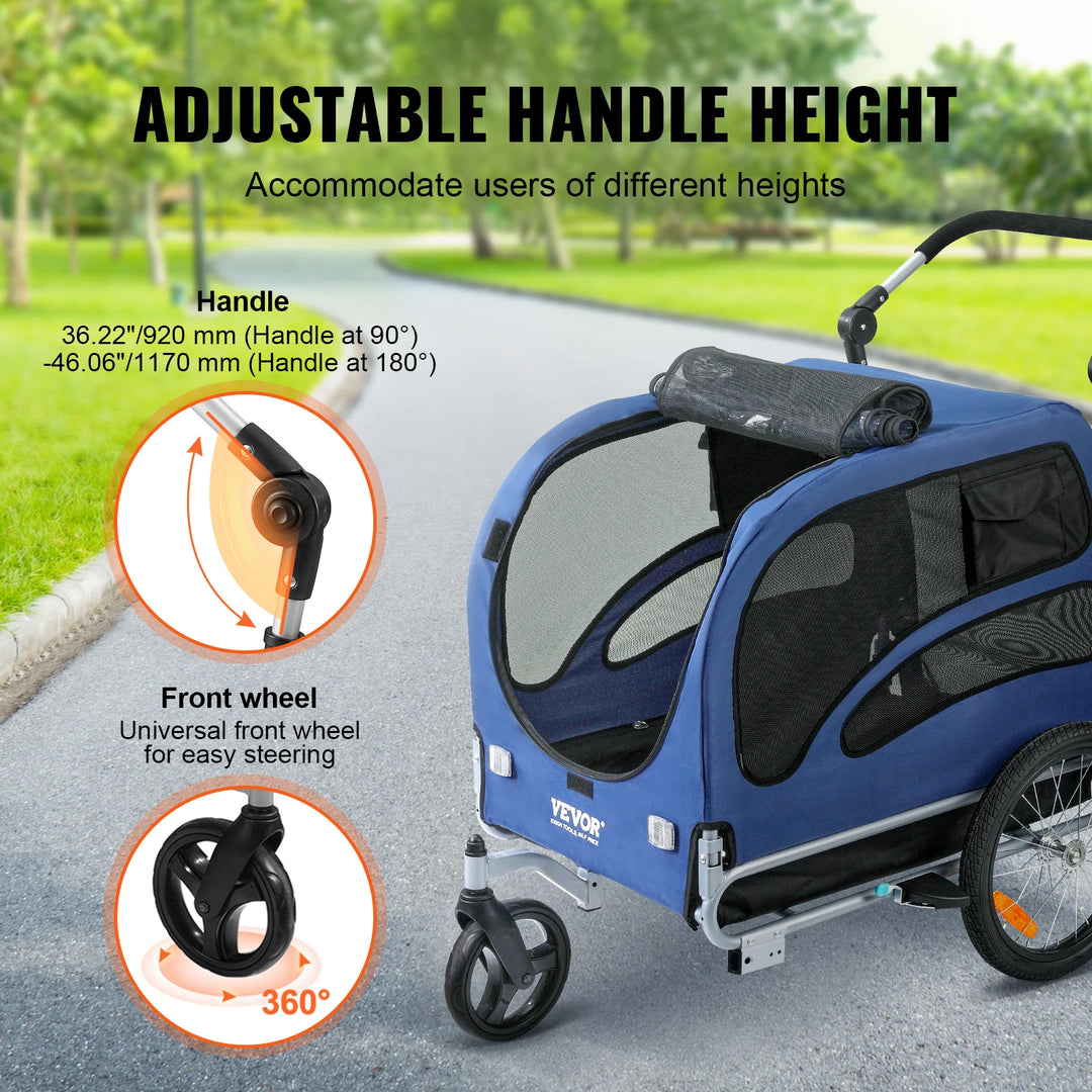 Bike trailer for dogs: share your most beautiful journeys in complete harmony