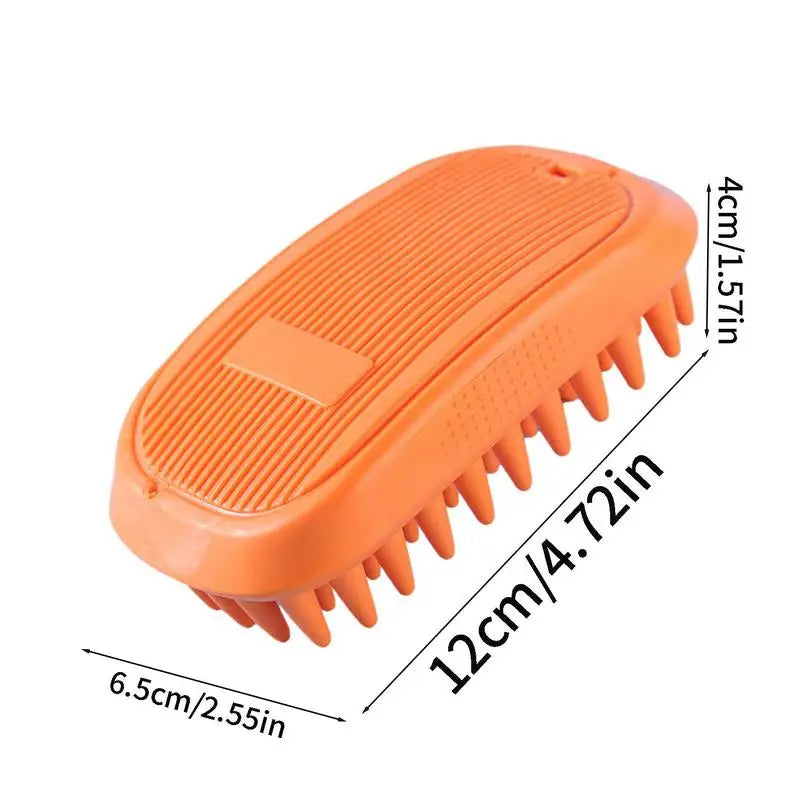 Non-slip dog bath brush: relaxing massage &amp; secure grip