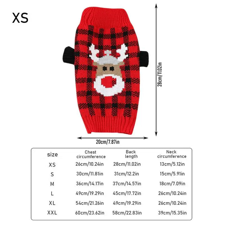 Soft, warm and loving Christmas sweater for dogs or cats