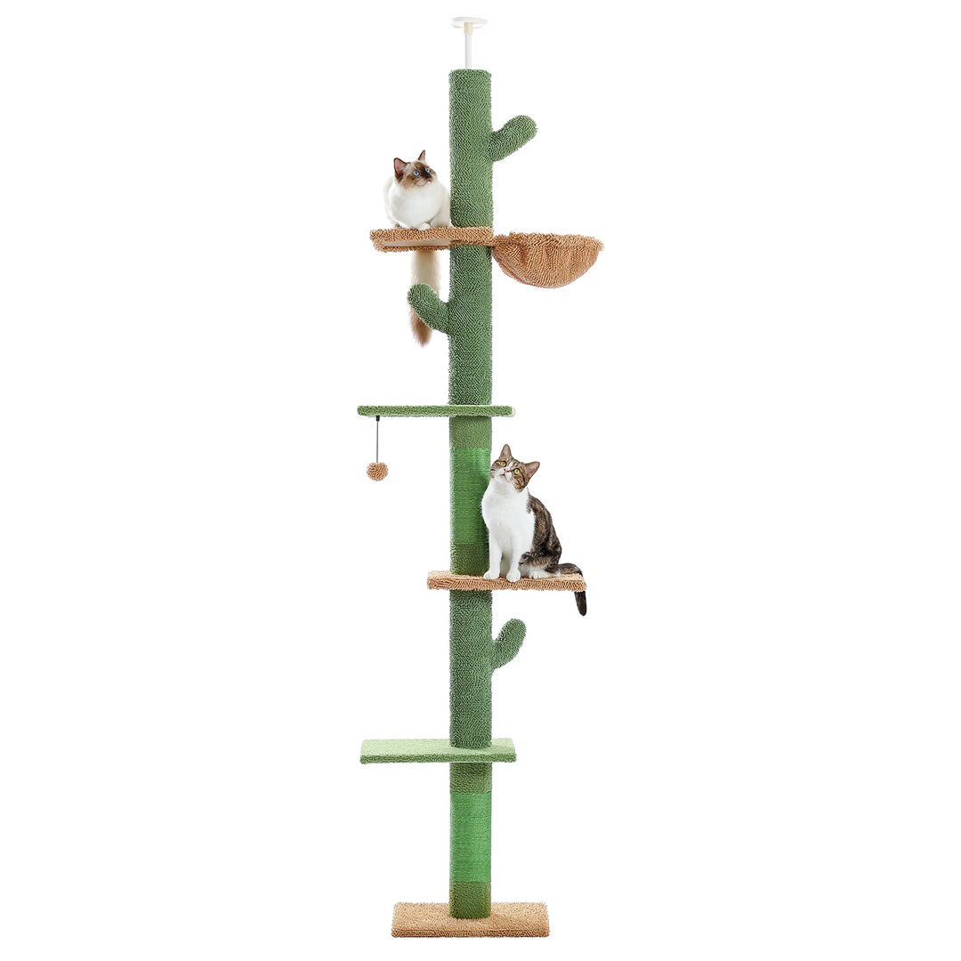 Designer Vertical Cat Tower – Up to 3 Cats, 5 Levels of Freedom