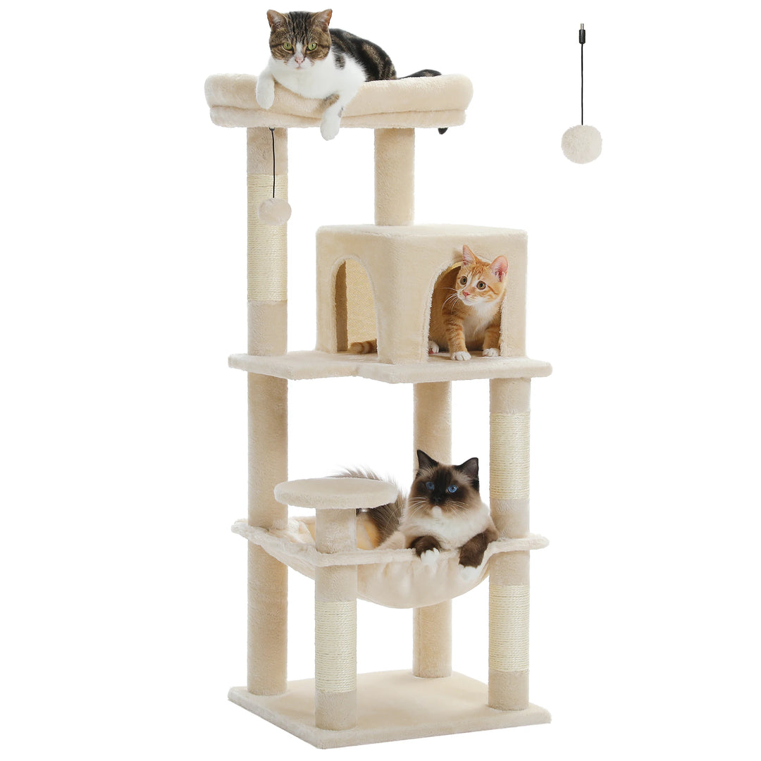 Cocoon Tower for Sensitive Cats – Calming Hammock &amp; Condo