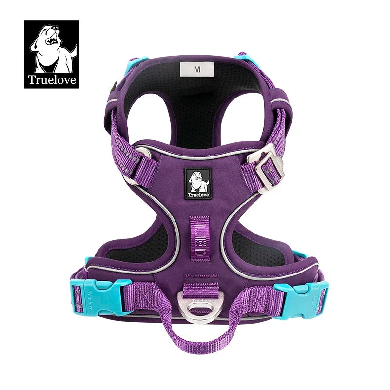 Harnais Réfléchissant Anti-Traction Premium pour Chiens Truelove - HautePattes