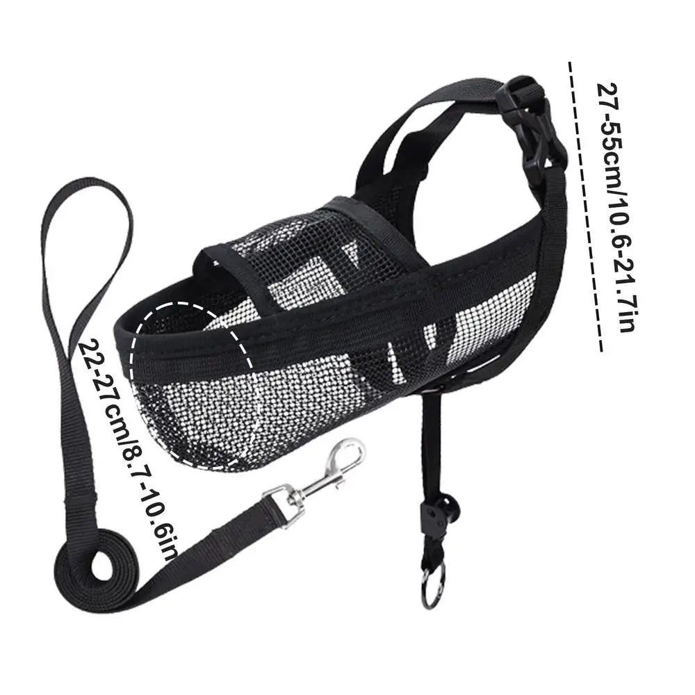 2XL Mesh Dog Muzzle: Gentle Control, Total Comfort