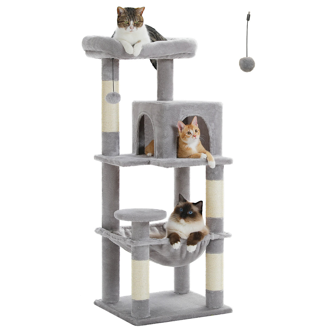 Cocoon Tower for Sensitive Cats – Calming Hammock &amp; Condo