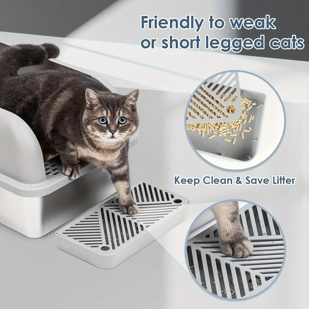 Premium stainless steel anti-odor design cat litter box